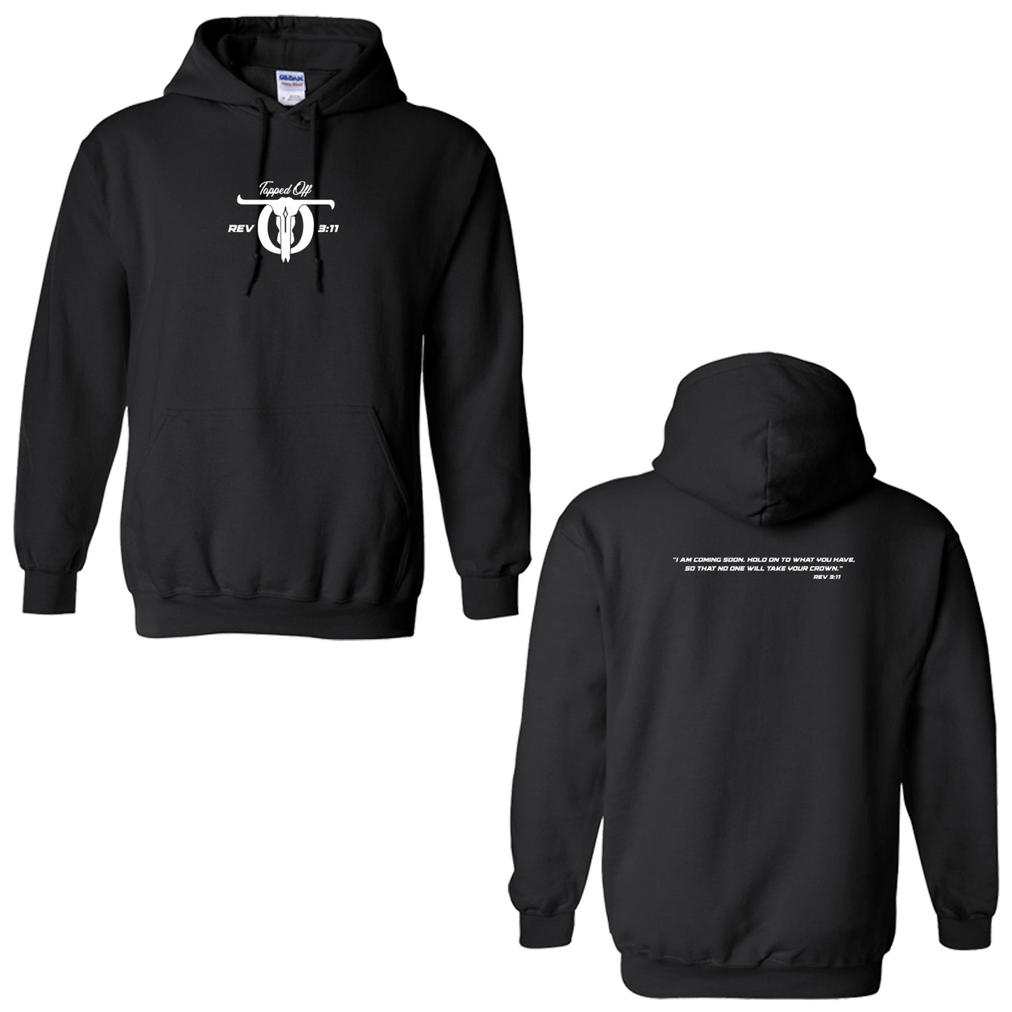 Tapped Off "Rev 3:11" Adult/Unisex Hooded Sweatshirt