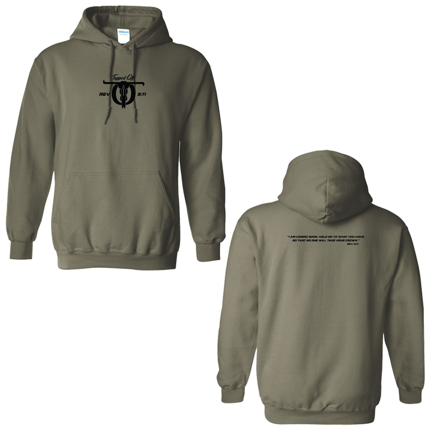 Tapped Off "Rev 3:11" Adult/Unisex Hooded Sweatshirt