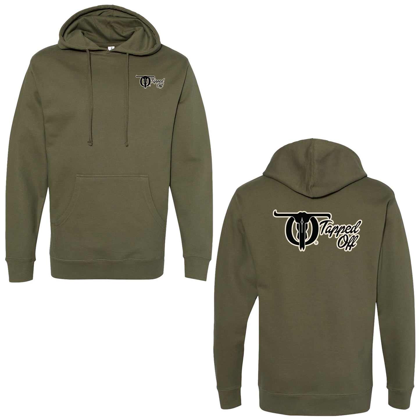 Tapped Off "Branded" Adult/Unisex Midweight Hooded Sweatshirt